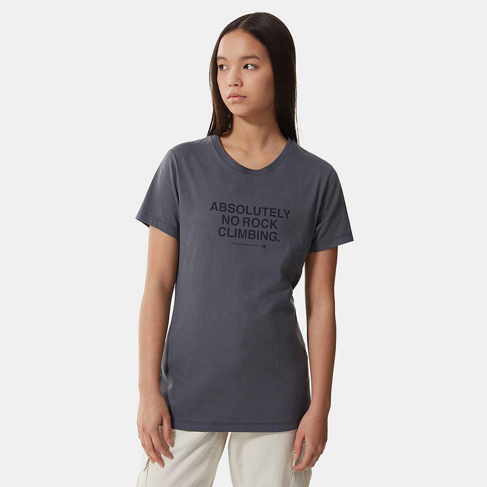 The North Face New Climb Γυναικεια T Shirt - Γκρι (MSAC47831)